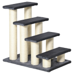 Plush Pet Steps with Sisal Scratch Posts