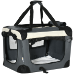 Luxurious Foldable Pet Carrier - Grey